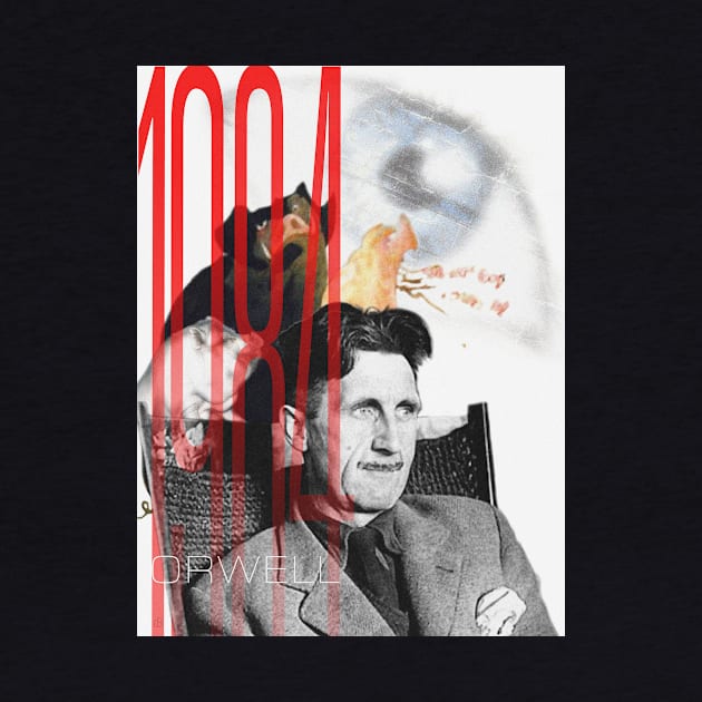 George Orwell Collage Portrait by Dez53